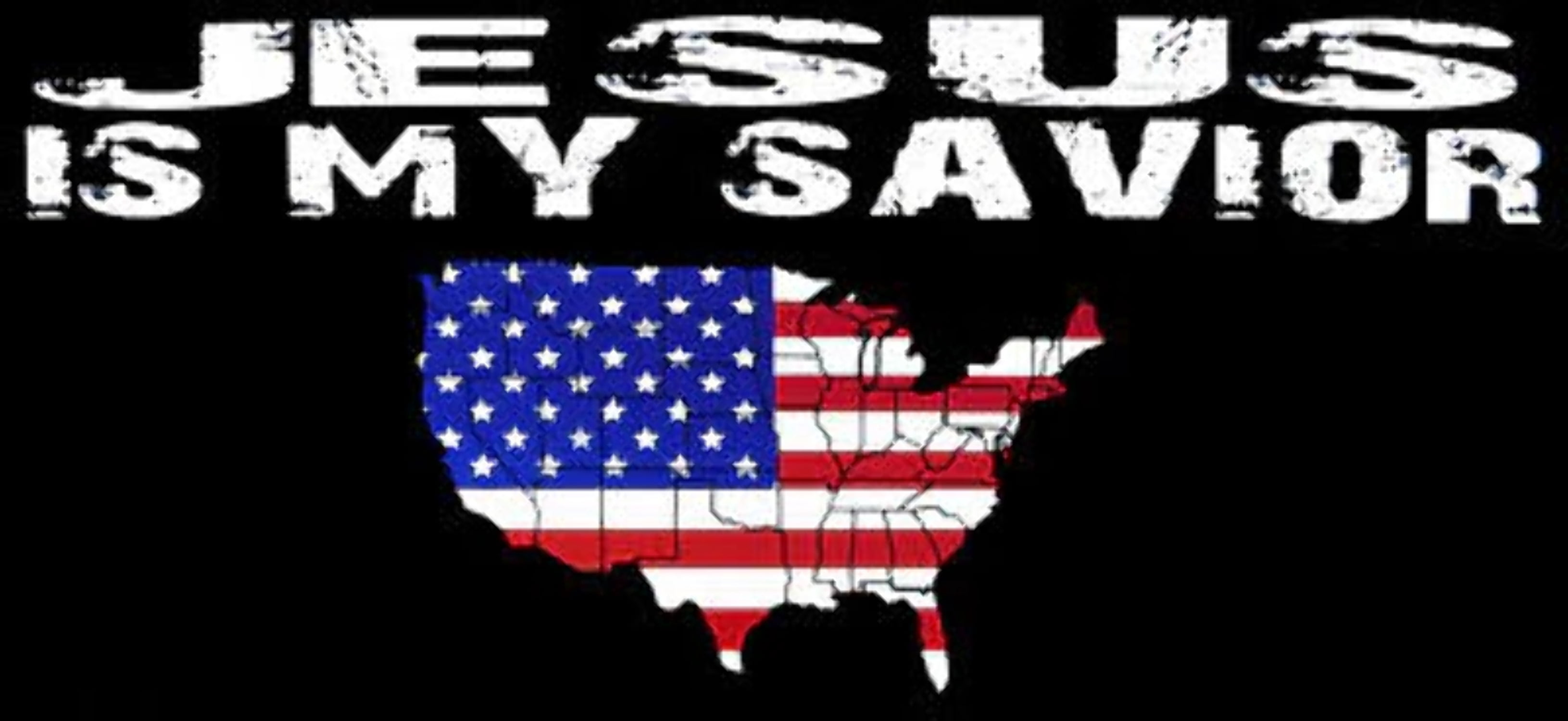 Jesus Is My Savior USA Map Black Vinyl Decal Bumper Sticker - Walmart.com