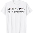 thumbnail image 1 of Jesus Is My Superhero Believe God Powerful Christian Faith T-Shirt, 1 of 3