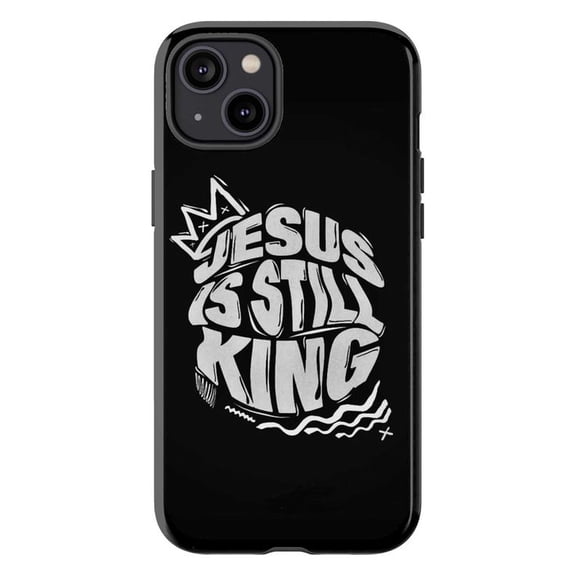 Jesus Is Still King Christian Phone Case, Inspirational Bible Quote Protective Cover for iPhone 17 16 15 14 13 12 11 Plus Pro Max Mini