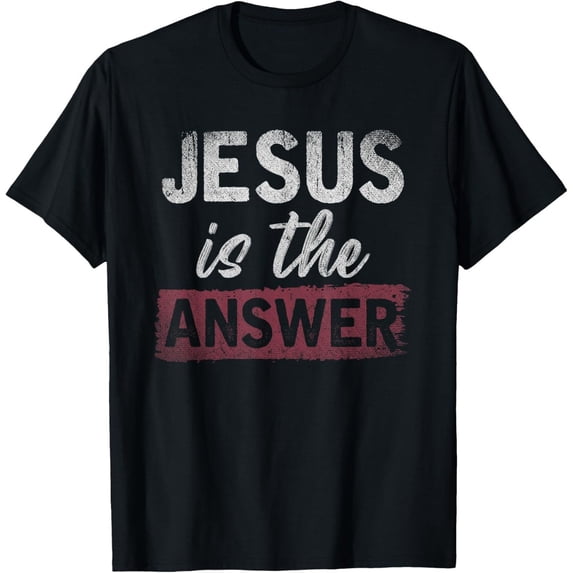 Jesus Is The Answer Religion Devotee Lord Classic Design For Gift ...