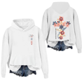 thumbnail image 1 of Jesus Is The Light Hoodie Floral Christian Sweatshirt Christian Cross Floral Long Sleeve Graphic Tees For Women, 1 of 7