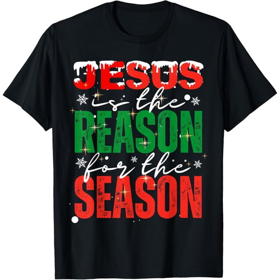 Jesus Is The Reason For The Season Christmas Matching Kids T-Shirt