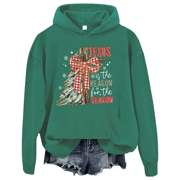 Jesus Is The Reason For The Season Hoodie Christian Christmas Sweatshirt Unisex