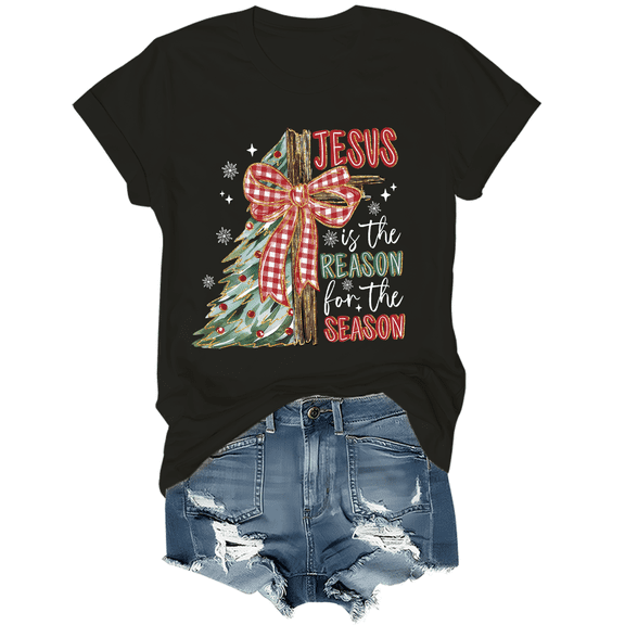 Jesus Is The Reason For The Season Shirt Christian Christmas T-Shirt Unisex
