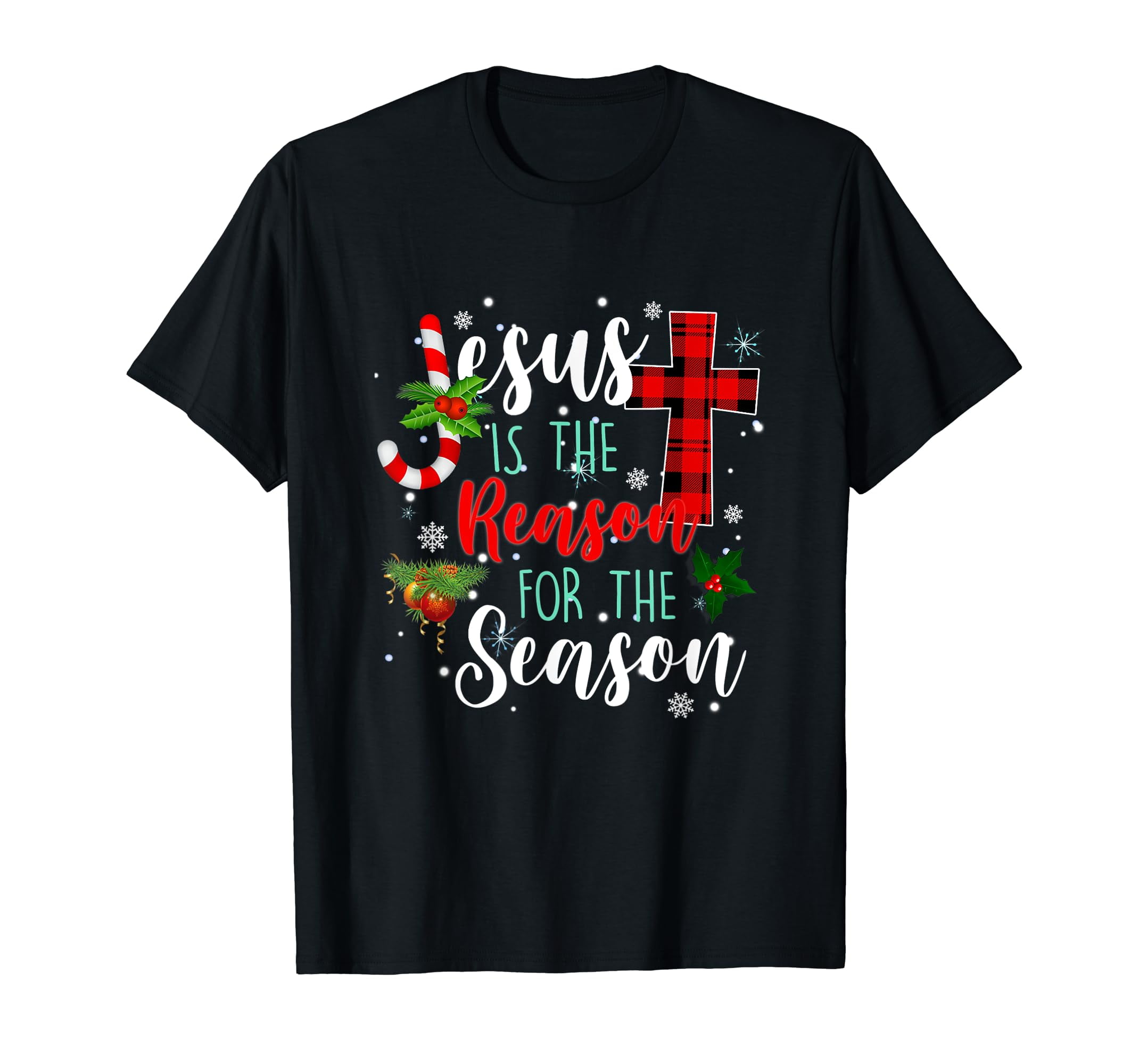 Jesus Is The Reason for Season Christmas Family Pajamas T-Shirt ...