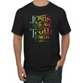 thumbnail image 1 of Jesus Is The Way John 14:6 Bible Verse Inspirational/Christian Men's Graphic T-Shirt, Black, Small, 1 of 3