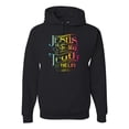 thumbnail image 1 of Jesus Is The Way John 14:6 Bible Verse Inspirational/Christian Unisex Graphic Hoodie Sweatshirt, Black, Small, 1 of 3