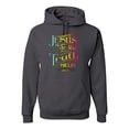 thumbnail image 1 of Jesus Is The Way John 14:6 Bible Verse Inspirational/Christian Unisex Graphic Hoodie Sweatshirt, Charcoal, Small, 1 of 3