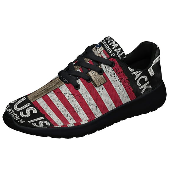 Jesus Isn't Coming Back Jesus Is Revelation Shoes Sneakers Black Size 4.5