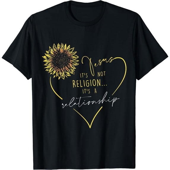 Jesus Its not Religion its a realtionship - Christian Women T-Shirt Black Small