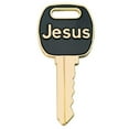 thumbnail image 1 of Sterling Gifts Jesus Keys with Pocket Cross for My Key Ring, Brass Set of 2, 1 of 4