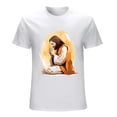 thumbnail image 1 of Jesus Kneeling Praying Watercolor T-Shirt Religious Christian Art Tee, 1 of 5