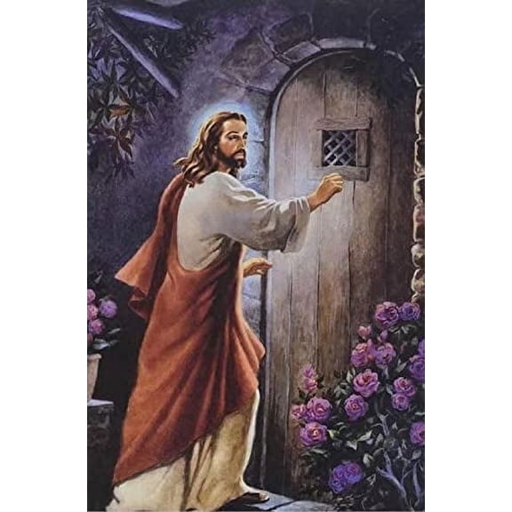 Jesus Knocking on Your Door Jigsaw Puzzle for Adults 1000 Pieces Inspired by Revelation 3:20, Symbolic Faith-Based Home Art
