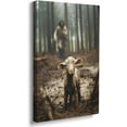 thumbnail image 1 of Jesus and Lamb Canvas Wall Art Jesus Running After Lost Lamb Picture Christian Wall Art Decor Jesus Canvas Print Christian Home Decor Christian Posters Jesus Pictures for Bedroom 12"X16", 1 of 6