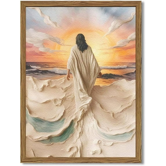 Jesus Last Supper Wall Art Christian Wall Art Canvas Print Religious Painting Wall Decor Pictures Home Decor for Living Room Dining Room(Only canvas)