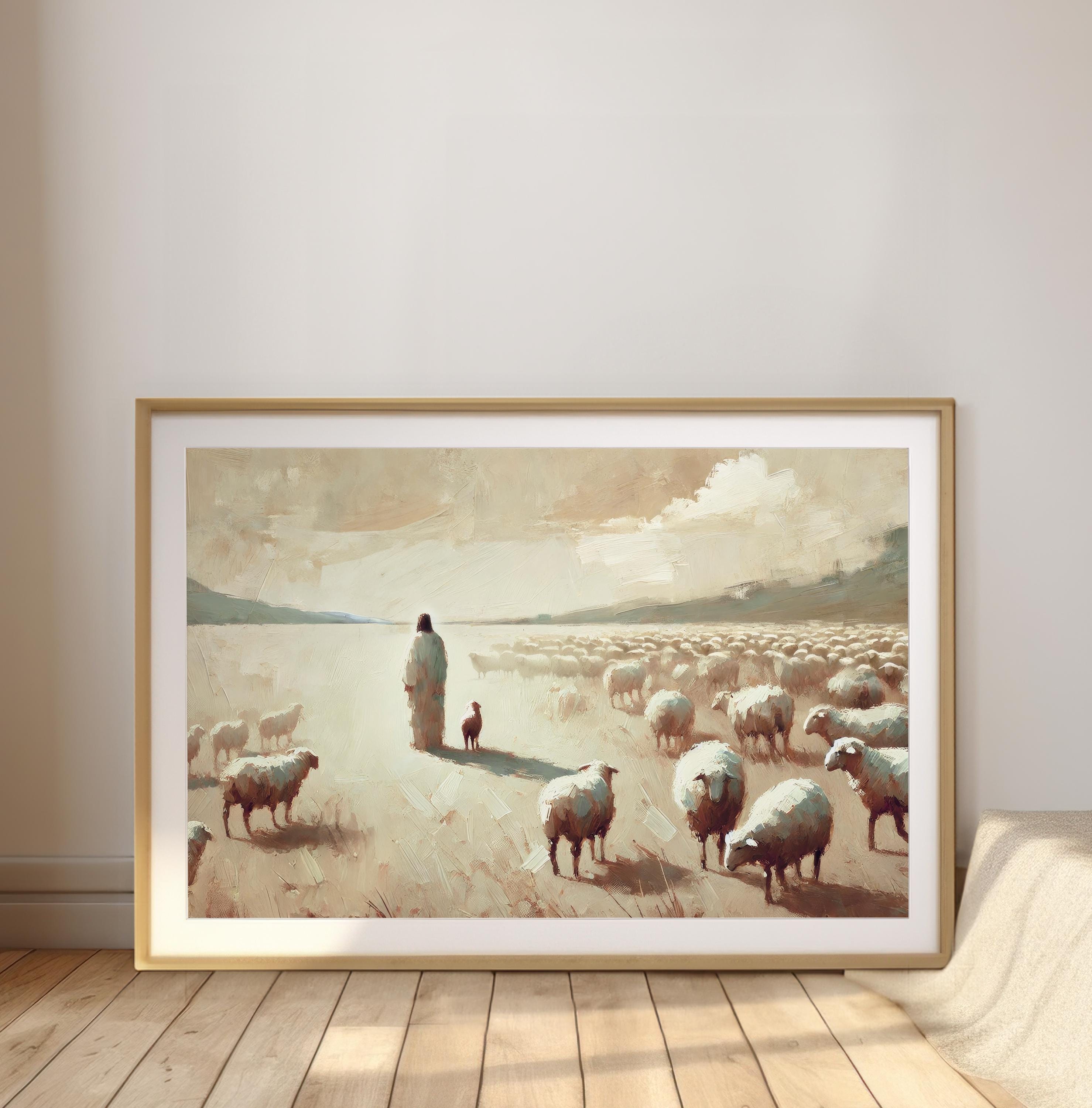Parable Poster Jesus Leaves The | Minimalist Christian Art | Parable Warm Present ...