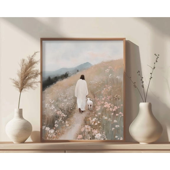 Jesus Leaves the 99 Christian Retro Bible Verse Religious Faith Home Decor