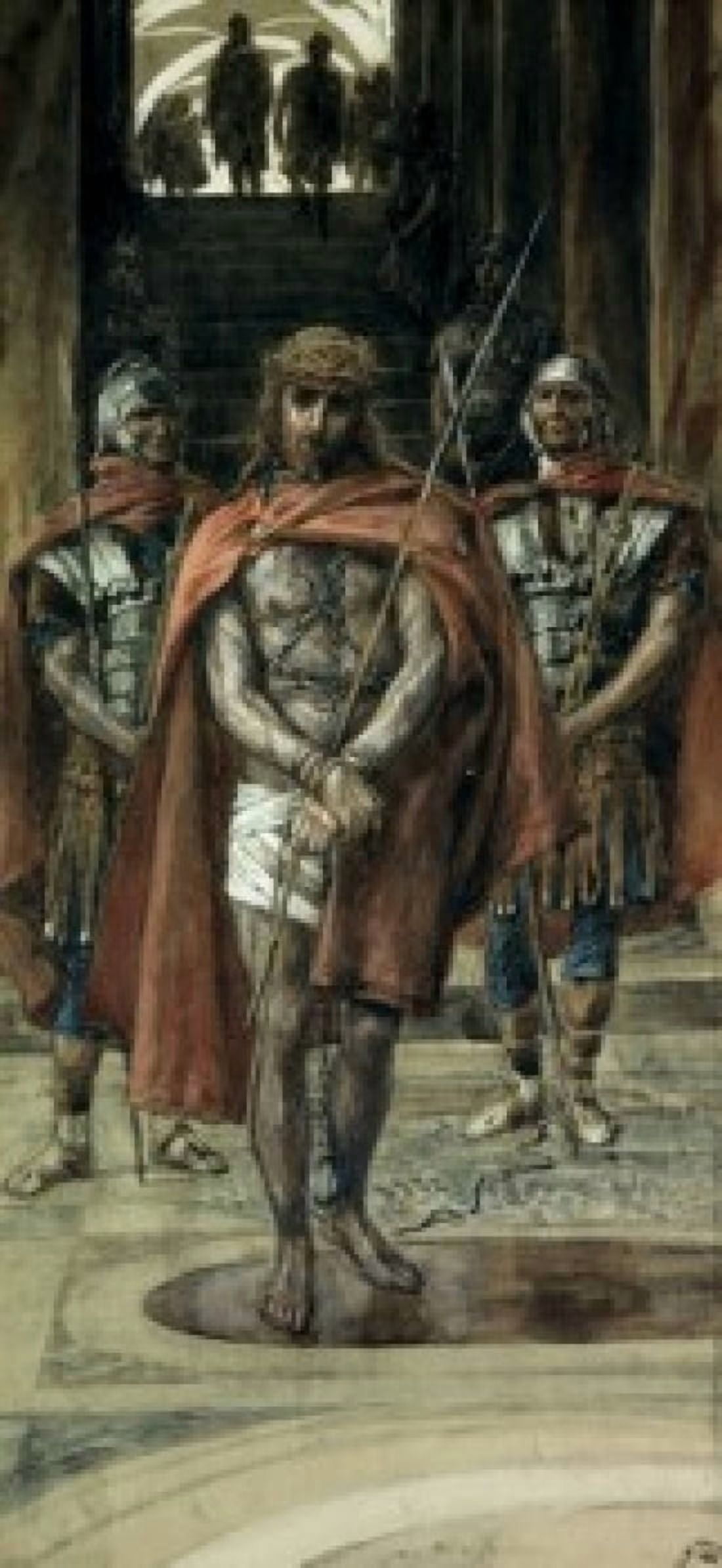 Jesus Leaves the Judgement Hall James Tissot (1836-1902 French) Canvas Art - James Tissot (24 x 36)