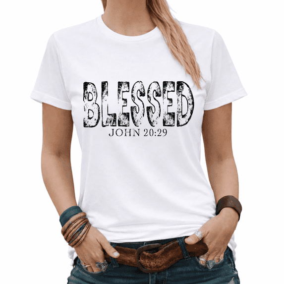 Jesus Let Them See You In Me Cross Graphic Tees Womans Tshirt Shirts White/Black S-5XL Tops
