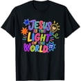 thumbnail image 1 of Jesus Light John 8:12 Christian T Shirt Size S-5XL, 1 of 5