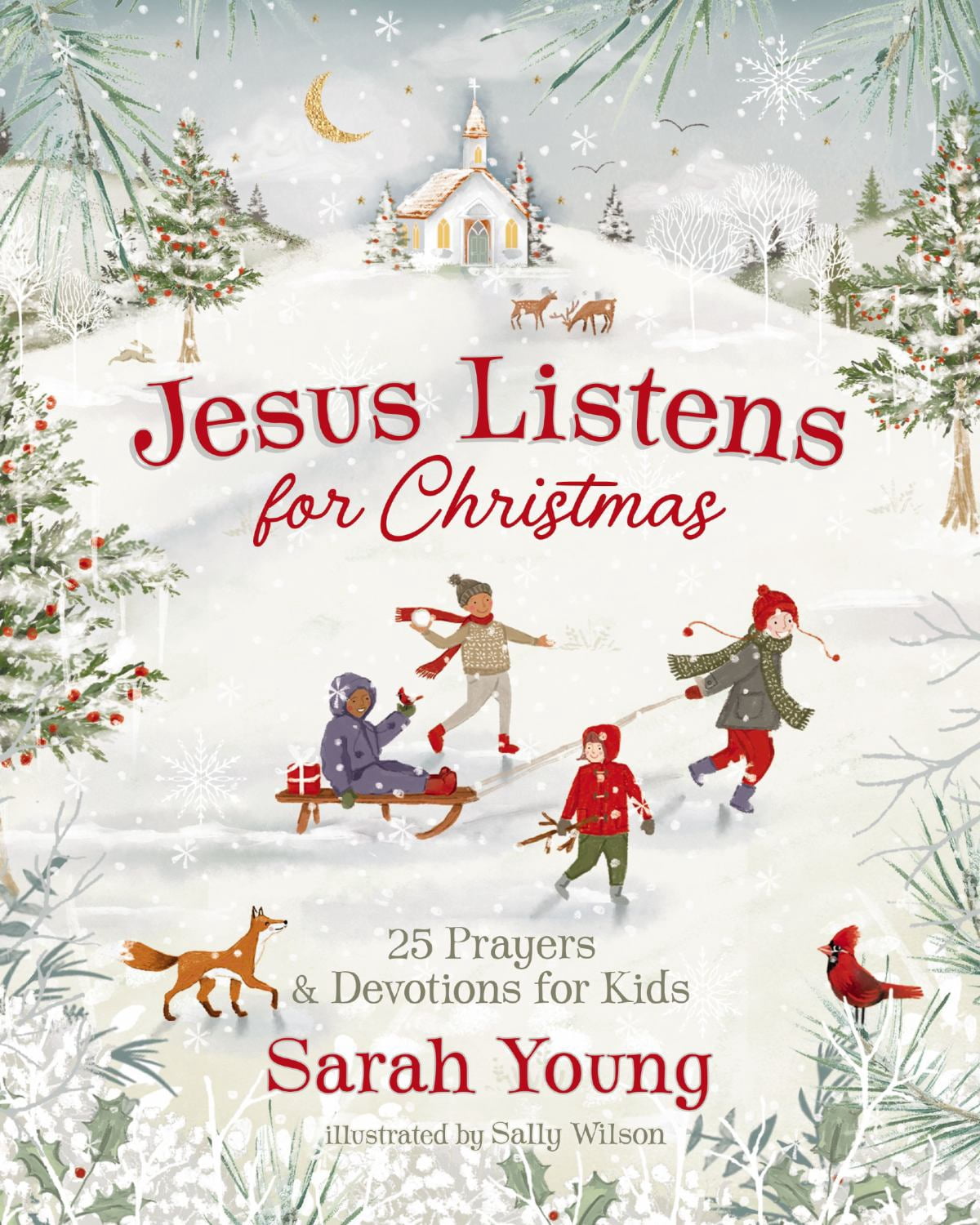 Jesus Listens for Christmas: 25 Prayers and Devotions for Kids (Hardcover)