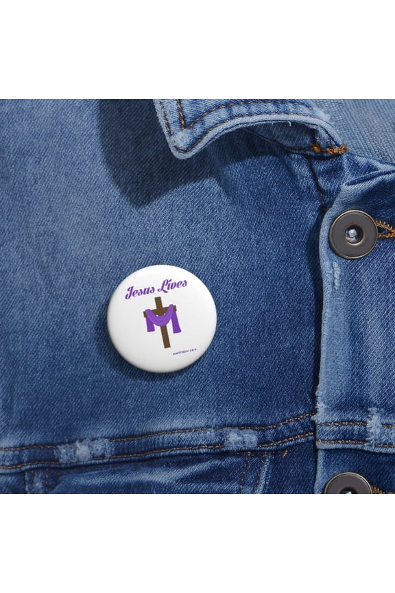 Jesus Lives Custom Pin Buttons