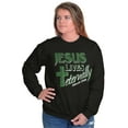 thumbnail image 1 of Jesus Lives Eternally Christian Sweatshirt for Men or Women Brisco Brands S, 1 of 6