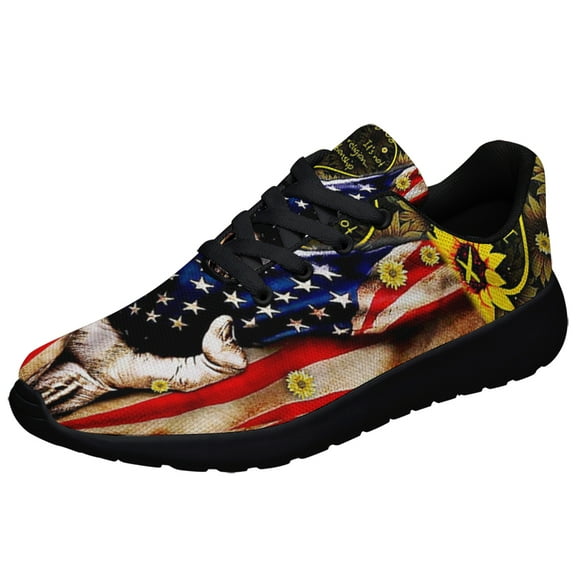 Jesus Love Shoes Sneakers for Women Men Black Size 12