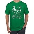thumbnail image 1 of Jesus Love This Hot Mess Inspirational/Christian Men's Graphic T-Shirt, Kelly, Medium, 1 of 2