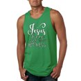 thumbnail image 1 of Jesus Love This Hot Mess Inspirational/Christian Mens Graphic Tank Top, Kelly, 3XL, 1 of 2