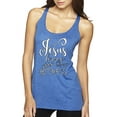thumbnail image 1 of Jesus Love This Hot Mess Inspirational/Christian Tri-Blend Racerback Tank Top, Vintage Royal, Medium, 1 of 2
