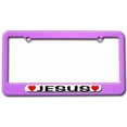 thumbnail image 1 of Jesus Love with Hearts License Plate Tag Frame, Multiple Colors, 1 of 1