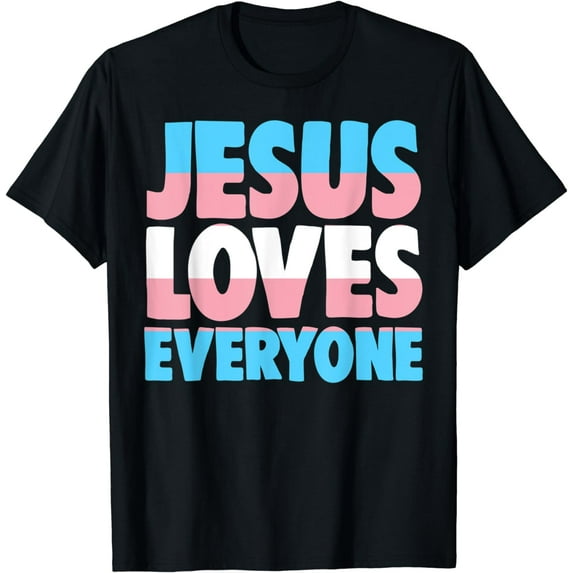 Jesus Loves Everyone T-Shirt Bible Pride Tshirt Men T-Shirt