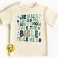 thumbnail image 1 of Jesus Loves Me This I Know For The Bible Gospel Tells Me So Toddler Shirt, Christian Shirts For Kids, Jesus Shirt TODDLER SHORT SLEEVE TEE BELLA CANVAS 3001T, 1 of 3