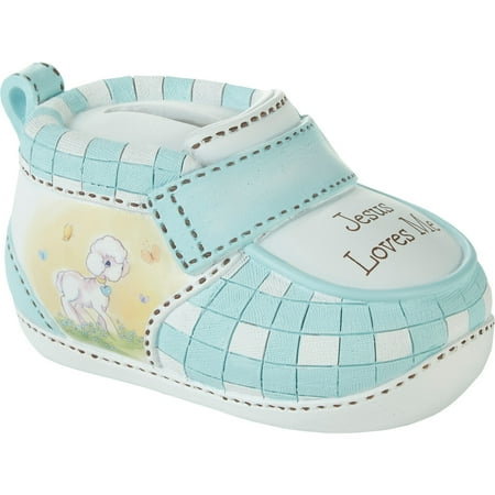 Precious Moments Jesus Loves Me Blue Bootie Bank, 1 Each