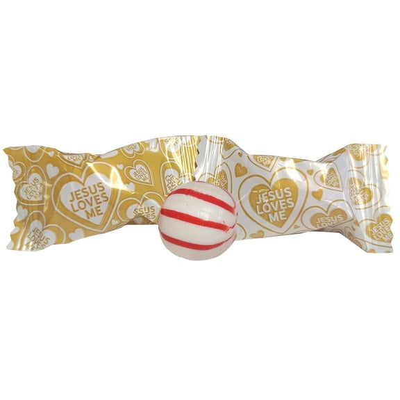 Jesus Loves Me Naturejam Peppermint 100 Count Wrapped Christian Inspired Candy