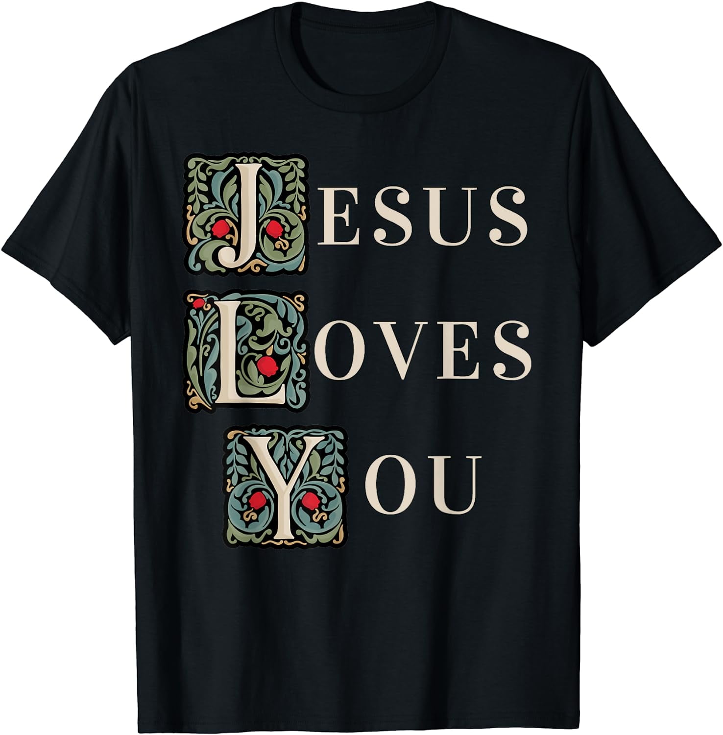 Jesus Loves You Camo Oversized T-Shirt main image 1