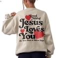thumbnail image 1 of Jesus Loves You Christian Mental Health Unisex Sweatshirt – Inspirational Bible Verse Sweater, Faith-Based Comfort Apparel, Religious Gift for Men and Women, 1 of 7