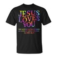 thumbnail image 1 of Jesus Loves You Christian T-Shirt for Toddler Girls, I Heart God Graphic Tee, Faith-Based Shirt, Cute Religious Message for Kids, Christian Love Shirt, 1 of 3