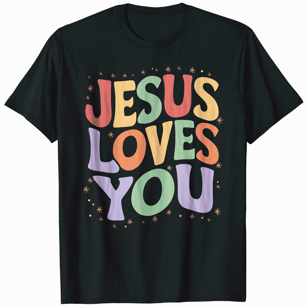 Jesus Loves You Faith Christian T-Shirt Men Women Inspirational Tee ...