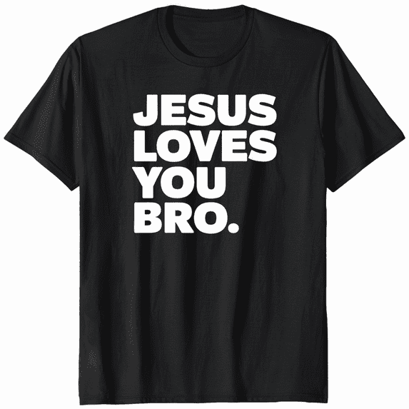 Jesus Loves You Faith Cross Christian Religious Tee Shirt