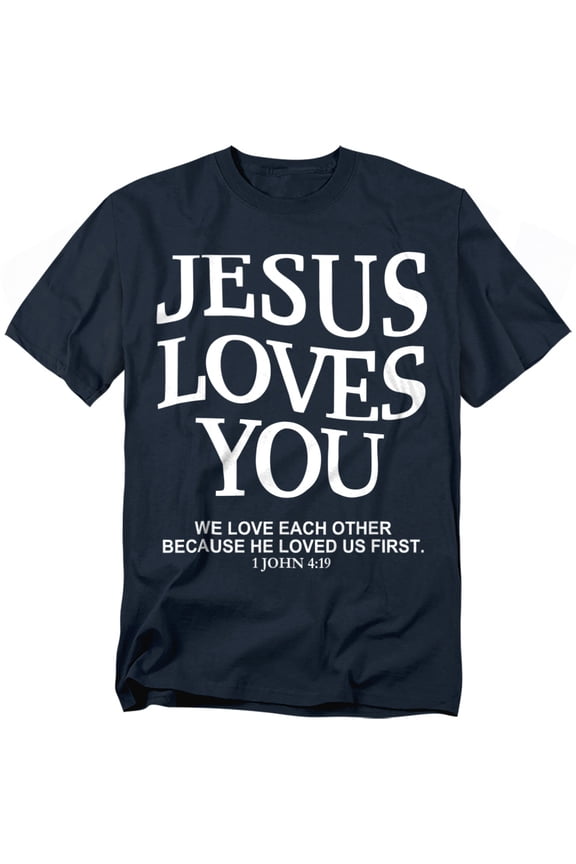 Jesus Loves You First Unisex Graphic Tee For Men & Women