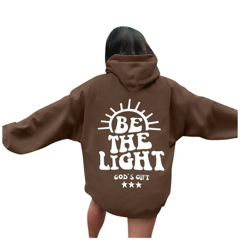 Fashion round neck shoulder sleeve letter printed cartoon sweatshirt clearance
