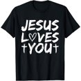 thumbnail image 1 of Jesus Loves You I Jesus T-Shirt, 1 of 4
