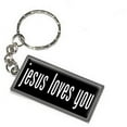 thumbnail image 1 of Jesus Loves You Keychain Key Chain Ring, 1 of 1