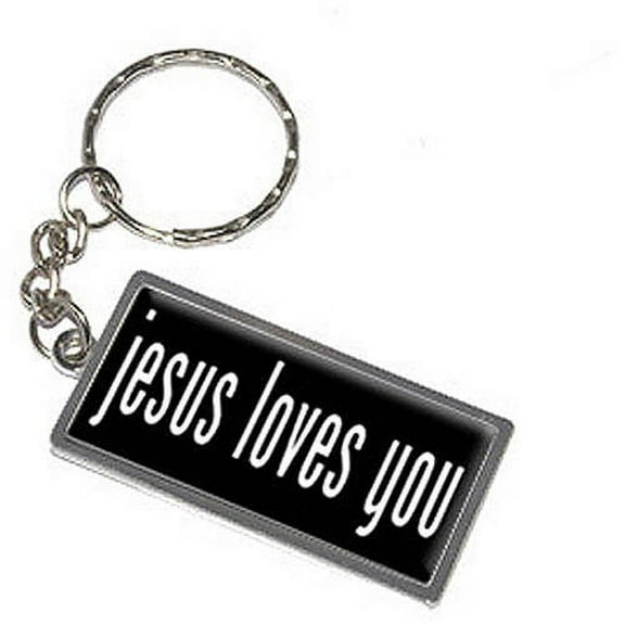 Jesus Loves You Keychain Key Chain Ring