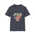 thumbnail image 1 of Jesus Loves You Patriotic America Flag T-Shirt, 1 of 4