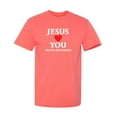 thumbnail image 1 of Jesus Loves You Sarcastic Humor Graphic Tee Mens Gift Novelty Funny T Shirt, 1 of 5