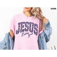 thumbnail image 1 of Jesus Loves You Shirt, Christian Tshirt, Women Religious T Shirt, Gift for Christian Mama Clothing Bible Verse Sweatshirt Faith, 1 of 5