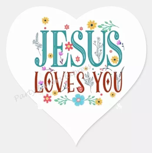 SMILE, JESUS LOVES YOU! Vinyl Decal Sticker Car Window Wall - Foto 3